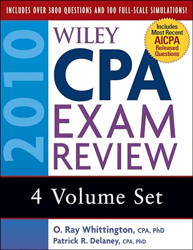 Wiley CPA Exam Review 2010, 4-volume Set (9780470453537) by Delaney, Patrick R.; Whittington, O. Ray