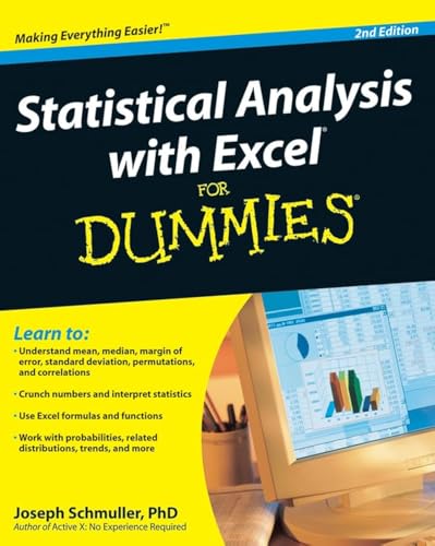 Immagine dell'editore per Statistical Analysis with Excel for Dummies venduto da Better World Books Ltd