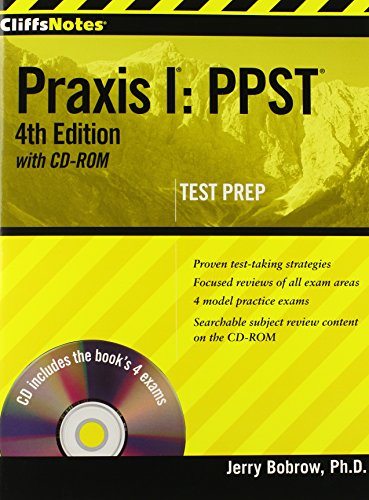 Beispielbild fr CliffsNotes Praxis I: PPST 4th Edition with CD-ROM Test Prep zum Verkauf von Wonder Book