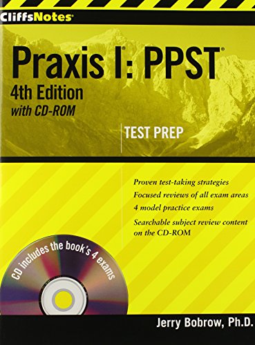 Imagen de archivo de CliffsNotes Praxis I: PPST 4th Edition with CD-ROM Test Prep a la venta por Wonder Book