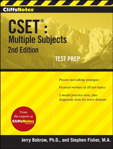 Beispielbild fr CliffsNotes CSET: Multiple Subjects (Cliffsnotes Testprep) zum Verkauf von SecondSale