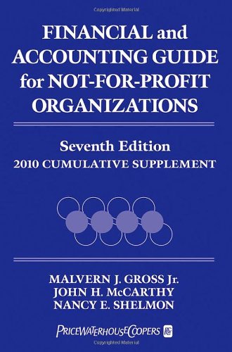 9780470457061: Financial and Accounting Guide for Not–for–Profit Organizations (Financial and Accounting Guide for Not-for-profit Organizations Cumulative Supplement)