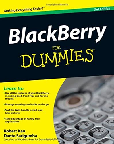 Imagen de archivo de BlackBerry for Dummies a la venta por Better World Books