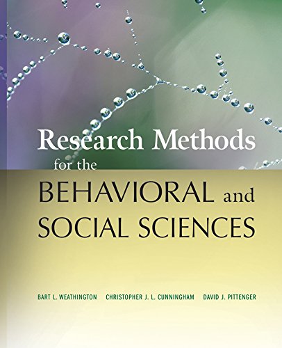 RESEARCH METHODS FOR THE BEHAVIORAL AND SOCIAL SCIENCES 1/E 2010 ISBN:9780470458037