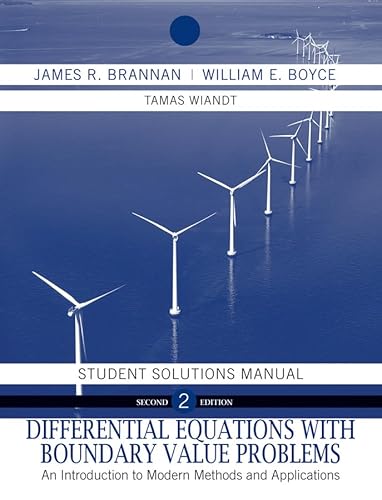 Beispielbild fr Differential Equations, Student Solutions Manual: An Introduction to Modern Methods and Applications zum Verkauf von HPB-Red