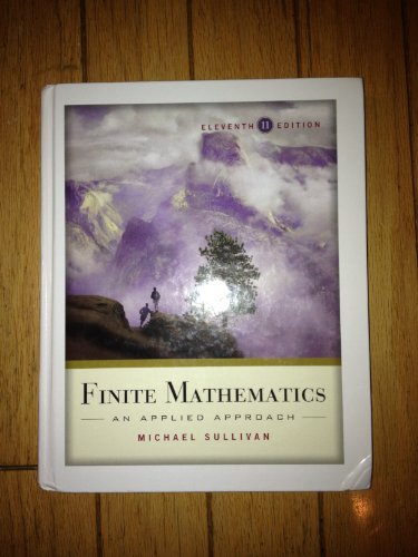 Imagen de archivo de Finite Mathematics : An Applied Approach a la venta por Better World Books