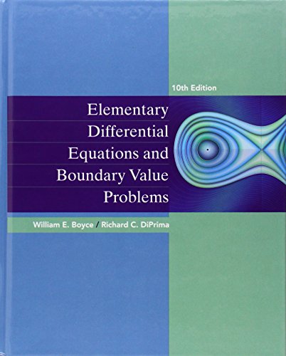 Stock image for Elementary Differential Equations and Boundary Value Problems for sale by Irish Booksellers