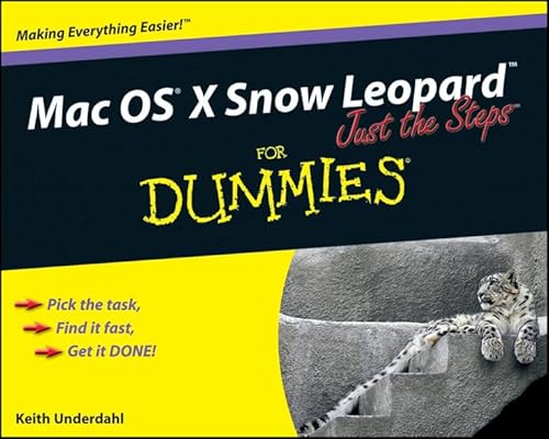 Imagen de archivo de Mac OS X Snow Leopard Just the Steps For Dummies a la venta por WorldofBooks