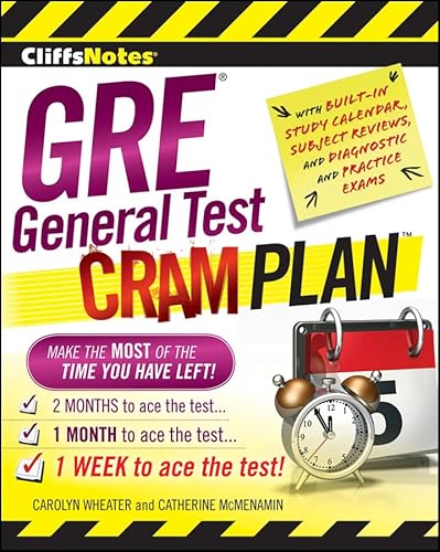 Stock image for GRE General Test Cram Plan for sale by Better World Books