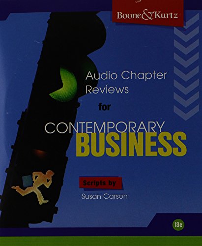 Stock image for Contemporary Business-4 Audio Chapter CD's for sale by BookHolders