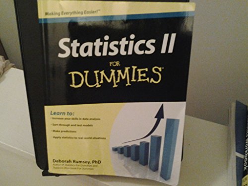 Imagen de archivo de Statistics II For Dummies a la venta por Reliant Bookstore