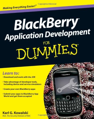 Stock image for BlackBerry Application Development for Dummies for sale by Better World Books