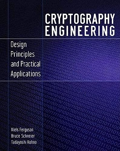 9780470474242: Cryptography Engineering: Design Principles and Practical Applications