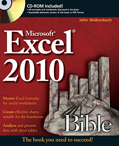 Imagen de archivo de Excel 2010 Bible a la venta por SecondSale