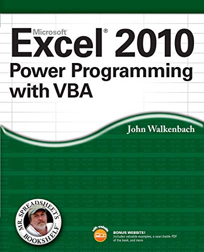 Stock image for Excel 2010 Power Programming with VBA for sale by Better World Books: West