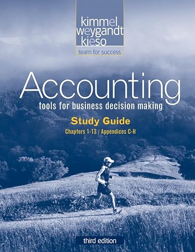 Study Guide, Volume I to accompany Accounting