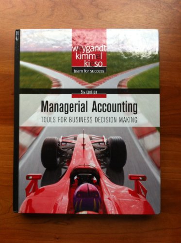 Beispielbild für Managerial Accounting: Tools for Business Decision Making zum Verkauf von Hippo Books