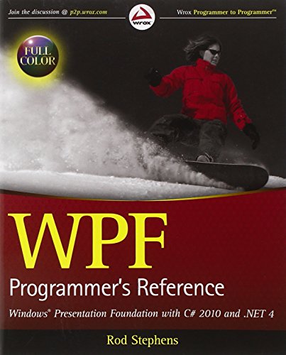 Imagen de archivo de WPF Programmer's Reference: Windows Presentation Foundation with C# 2010 and .NET 4 a la venta por HPB-Red