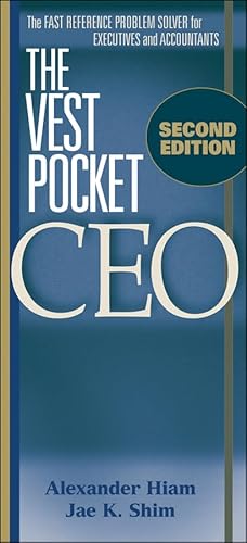 The Vest Pocket CEO (9780470482056) by Hiam, Alexander