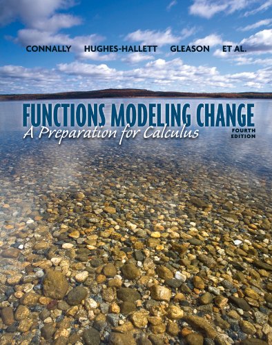 Beispielbild fr Functions Modeling Change: A Preparation for Calculus zum Verkauf von SecondSale