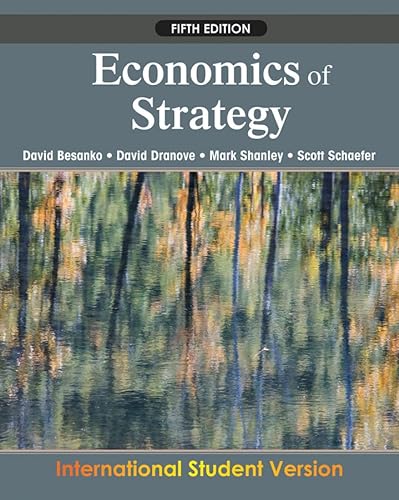 9780470484838: Economics of strategy