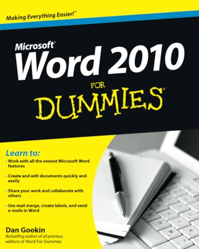 Imagen de archivo de Word 2010 For Dummies a la venta por WorldofBooks