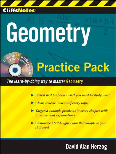 CliffsNotes Geometry Practice Pack with CD (CliffsNotes (Paperback)) (9780470488690) by Herzog, David A