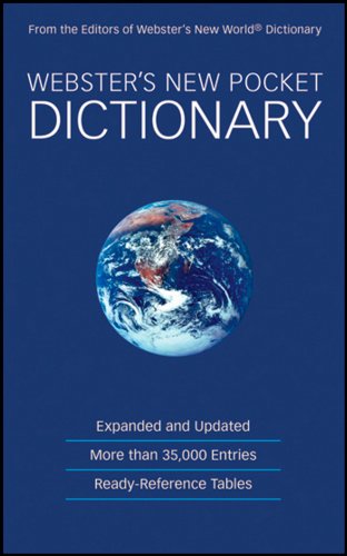 Beispielbild fr Webster's New Pocket Dictionary zum Verkauf von SecondSale