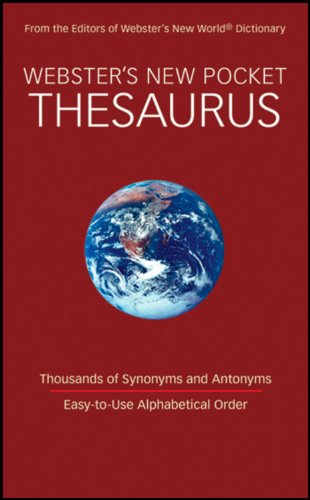 Beispielbild fr Websters New Pocket Thesaurus zum Verkauf von SecondSale