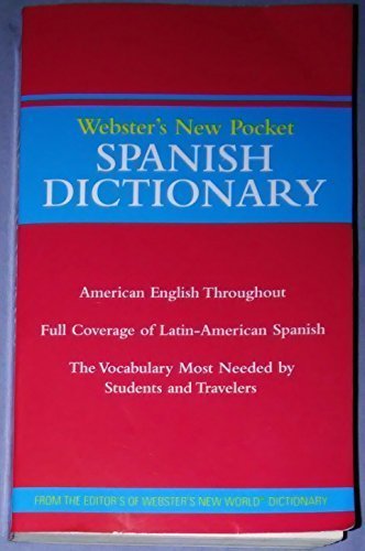 Stock image for Webster's New Pocket Spanish Dictionary - STAPLES for sale by More Than Words