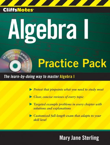 9780470495964: CliffsNotes Algebra I Practice Pack