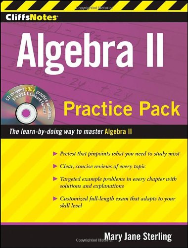 Beispielbild fr CliffsNotes Algebra II Practice Pack (Cliffnotes) zum Verkauf von Wonder Book