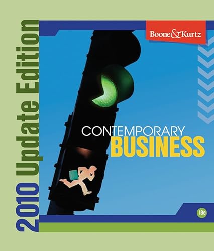 Contemporary Business 2010 Update [With CDROM] (9780470496749) by Boone, Louis E.; Kurtz, David L.