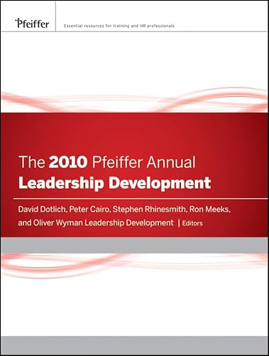 9780470499023: The 2010 Pfeiffer Annual: Leadership Development: v. 1 (J–B Pfeiffer Annual Vol1)