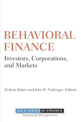 Beispielbild fr Behavioral Finance: Investors, Corporations, and Markets zum Verkauf von BooksRun