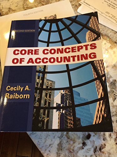 Beispielbild fr Core Concepts of Accounting zum Verkauf von BooksRun