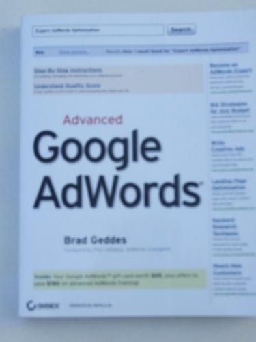 Beispielbild fr Advanced Google AdWords zum Verkauf von Wonder Book
