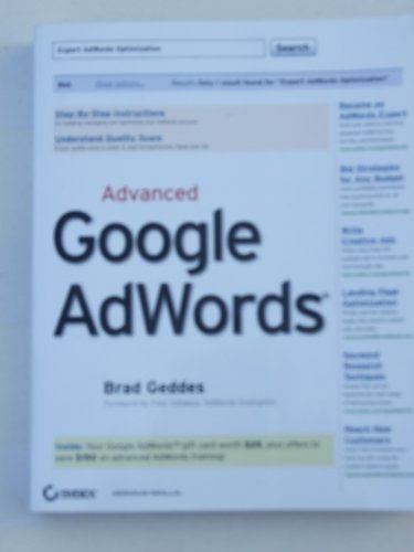 9780470500231: Advanced Google AdWords