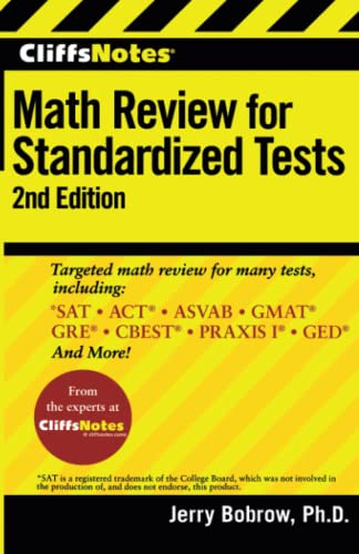 9780470500774: CliffsNotes Math Review for Standardized Tests: 2nd Edition (CliffsTestPrep)