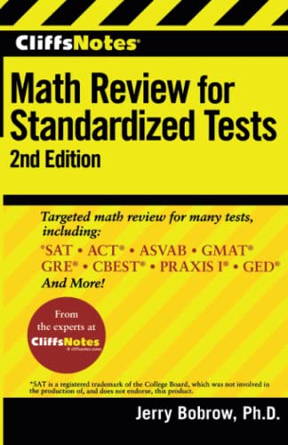 Stock image for CliffsNotes Math Review for Standardized Tests, 2nd Edition (CliffsTestPrep) for sale by SecondSale