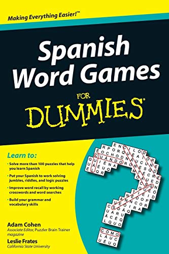 Imagen de archivo de Spanish Word Games For Dummies a la venta por Zoom Books Company