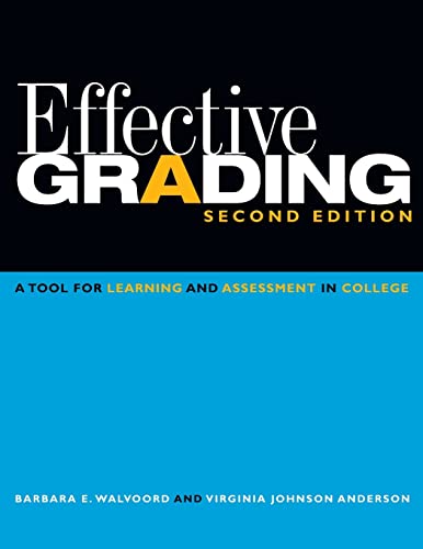 Imagen de archivo de Effective Grading : A Tool for Learning and Assessment in College a la venta por Better World Books