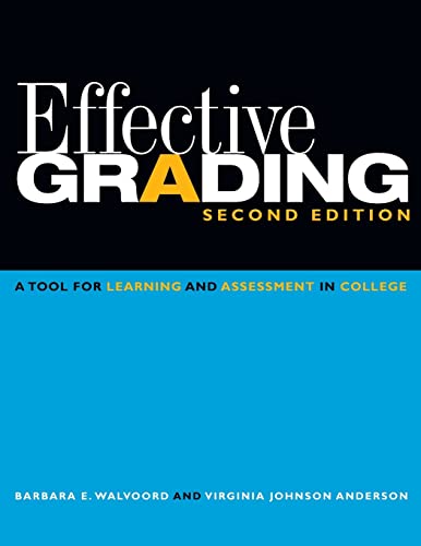 Stock image for Effective Grading : A Tool for Learning and Assessment in College for sale by Better World Books
