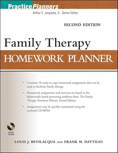 Family Therapy Homework Planner, Second Edition (9780470504390) by Louis J Bevilacqua; Frank M. Dattilio