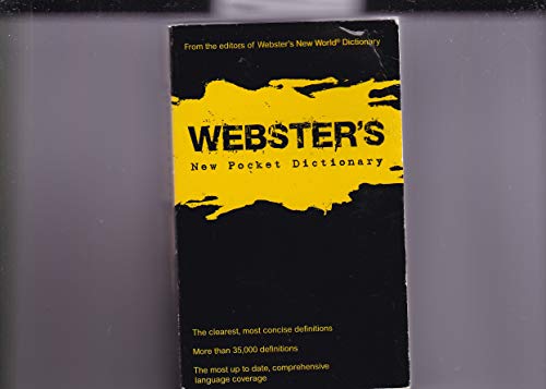 Beispielbild fr Webster's New Pocket Dictionary zum Verkauf von Wonder Book