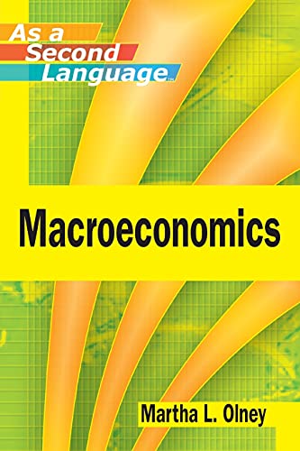 Imagen de archivo de Macroeconomics as a Second Language a la venta por BooksRun