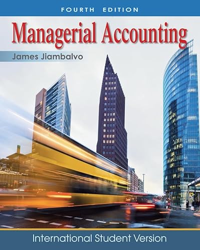 Beispielbild fr Managerial Accounting zum Verkauf von WorldofBooks