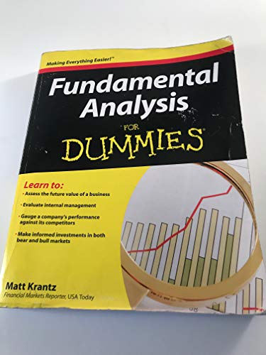 Beispielbild fr Fundamental Analysis For Dummies (For Dummies Series) zum Verkauf von WorldofBooks