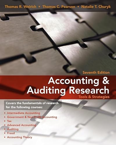 Stock image for Accounting & Auditing Research: Tools & Strategies for sale by Wonder Book