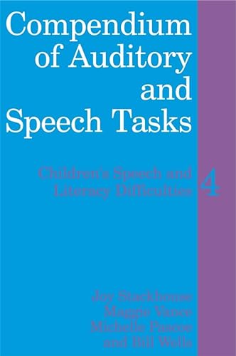 9780470516591: Compendium of Auditory and Speech Tasks, with CD-ROM: Children's Speech and Literacy Difficulties 4